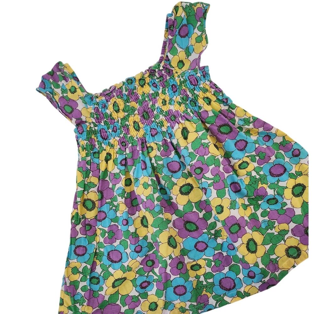 5/6 Mini Boden Floral smocked top